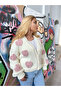 Women's hand-knitted cardigan with heart - 2
