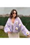 Lilac Floral Cardigan - 2