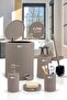 Coliseum Mink 5-Piece Bathroom Set with Internal Bucket and Pedal - 2