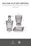 Indigo Color 3-Piece Crystal Sultan Series - 2