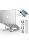 Adjustable Laptop Stand – Portable Aluminum Riser, Foldable & Ventilated for MacBook, HP - 2