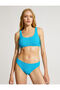 Women's Turquoise Bikini Top - 4