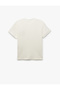 Cotton Embroidered Detail Crew Neck Short Sleeve T-Shirt - 4