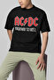 Ac Dc Highway to Hell Printed Unisex Oversize Rock Metal Music Band T-Shirt - 2