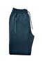 Men's Black Cotton 3 Thread Thick Zipper Pocket High Quality Raised Sweatpants - 3