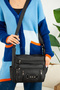 Women's Soft Leather Crossbody Bag with Nine Eyes