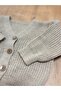 Boy's Beige Color Knitted Cardigan - 3