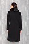 Men's Fur-Trimmed Collar Removable Fur Coat Black 3620-y - 7
