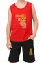 Originals 46 Printed Boys' Suspender T-Shirt and Shorts Set Top and Bottom - 4