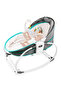 6 - in - 1 Cozy Rocker Bassinet with Wheels, Awning & Mosquito net - Green