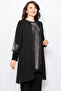 Stone Print Detailed Double Suit Black Tbs952 - 4