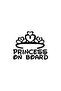 Princess on Board Wall Decor Sticker 40 X 32 cm