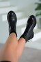 Roy Lace-Up Women's Genuine Leather Boots Black - 3