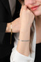 Steel Tarnish-Resistant Italian Crushed Chain Lover Friend Combination Bracelet