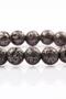 Lava Natural Stone Smoke Colored Bracelet 8 Mm Globe Cut - 2