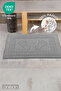 Gray Greek Foot Towel - 50X70 Cm, 245 Gr, 100% Cotton, Spa and Hotel Bath Mat, Daily Use