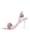 5161-1-23Y Women's Silver Stone Ankle Strap Heeled Shoes - 3