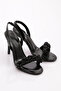 Women's Black Stone Chain Evening Dress Shoes - Metallic 414121085 - 2