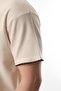 Beige Embroidery Detailed Men's Shorts T-Shirt Set E7305 - 5
