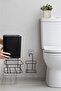 Black Eco Magic Hanging Square Mina 2-Piece Wc Bucket and Brush Set - 5