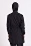 Women's 23203 Drawstring Parachute Full Hijab Swimsuit Black - 3