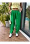 Linen Elastic Waist Tight Leg Trousers