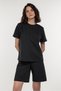 Tricou basic negru din bumbac - 4
