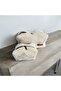 Soft Cream Plush Makeup Bag, Travel & Cosmetic Bag Set of 2