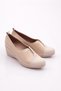 Women's Rubber Detailed Wedge Sole Comfort Shoes Ecru Napa 34423 - 2