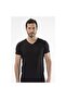 1402 V-Neck Men's T-shirt - Black - 2