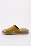 P33 Women's Slippers Genuine Leather Yellow - 3