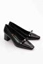 0700 Women's Heeled Shoes Black Patent Leather - 2