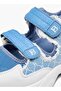 Flora Bella Monogram Print Sneakers with Hook and Loop Closure - 4