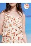 All-Over Floral Print Ruffled Strappy Maxi Dress - 5