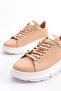 Women's Thick Sole Bee Buckle Sneakers Shoes Nude 15299633118 - 4