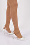 5067 Women's Square Stone Decorated Heeled Shoes - 5