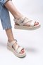 Dhorekh Women's Sandals 00121010 Beige - 2
