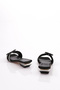 Women's Stone Decorated Slippers Black Silk 262327221782322 - 3