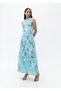 Floral Pattern Pleated Dress - 2
