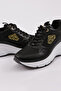 Women's Thick Sole Lace-Up Sneaker Black 732693138 - 4