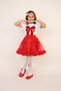 Red Skirt Bow T-Shirt Girls' Bottom-Top Suit April 23 October Goruntu Clothes - 5