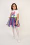 Colorful Tutu Skirt Butterfly T-Shirt Girls' Top and Bottom Set April 23 Show Clothes D058 - 6