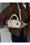 Bonnie Model Women's Hand and Shoulder Bag with Cream Charm Gift - 5