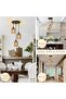 LED Imitation Hemp Rope Woven Chandelier 3-Head Ceiling Lamp, Suitable For B&B/Restaurant/Hotel - 5