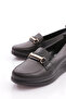 Women's Loafer Shoes Black Napa 34273 - 4