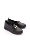 Women's Loafer Shoes Black Napa 34273 - 2