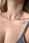 Thin Chain Short Double Necklace - 4
