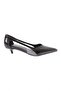 Y4200-23y Women's Open Sided Pointed Toe Short Heeled Shoes
