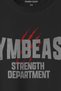 Gymbeast Strength Department Fitness Sport Gym Printed Black Regular Fit T-Shirt - 2
