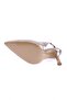 2025-23Y Women's Silver Stone Rubber Detailed Thin Heeled Shoes Platinum Metallic - 5